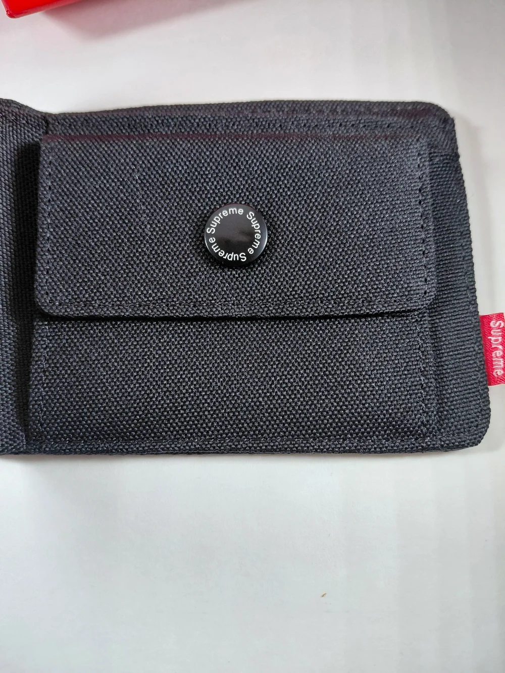 Supreme Black Embossed Wallet - Men's Accessory
